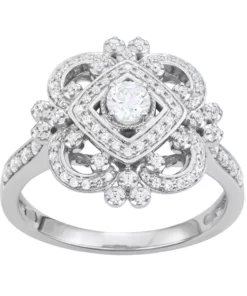 Simply Vera Vera Wang 14k White Gold 1/2 Carat T.W. Diamond Ring