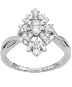 Simply Vera Vera Wang Sterling Silver 1/4 Carat T.W. Diamond Ring