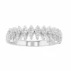 Simply Vera Vera Wang Sterling Silver 1/4 Carat T.W. Diamond Marquise Cluster Ring