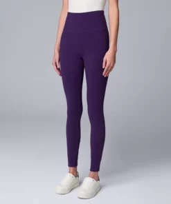 Women's Simply Vera Vera Wang Live-In Shaping High Rise Leggings -Simply Vera Vera Wang Shop 4994850 Nita Plum