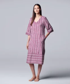 Women's Simply Vera Vera Wang Velour Maxi Sleepshirt