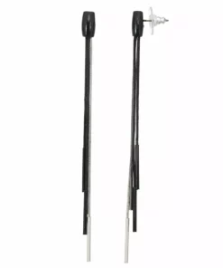 Simply Vera Vera Wang Black & Silver Tone Post Chain Linear Earrings