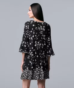 Women's Simply Vera Vera Wang 3/4 Sleeve Sleepshirt -Simply Vera Vera Wang Shop 5047907 ALT