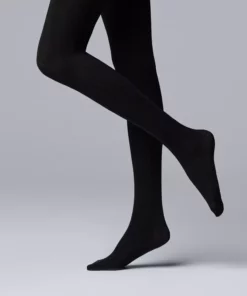 Women's Simply Vera Vera Wang Cable Knit Fleece Lined Tights -Simply Vera Vera Wang Shop 5069063 ALT