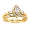 Simply Vera Vera Wang 14k Gold 1/2 Carat T.W. Diamond Marquise Engagement Ring Set -Simply Vera Vera Wang Shop 5115325