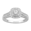 Simply Vera Vera Wang 14k White Gold 1/2 Carat T.W. Diamond Cushion Halo Engagement Ring -Simply Vera Vera Wang Shop 5115385