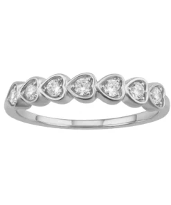 Simply Vera Vera Wang 14k White Gold 1/4 Carat T.W. Diamond Heart Ring