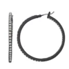 Simply Vera Vera Wang Large Black Simulated Crystal Hoop Earrings -Simply Vera Vera Wang Shop 5201467