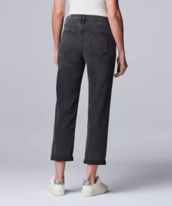 Women's Simply Vera Vera Wang Relaxed Boyfriend Jean Capri -Simply Vera Vera Wang Shop 5257118 ALT