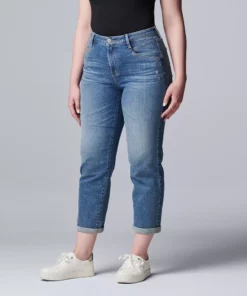 Women's Simply Vera Vera Wang Relaxed Boyfriend Jean Capri -Simply Vera Vera Wang Shop 5257118 Cerritos