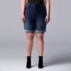 Plus Size Simply Vera Vera Wang High-Waisted 7-in. Denim Shorts 1 Plus Size Simply Vera Vera Wang High-Waisted 7-in. Denim Shorts -Simply Vera Vera Wang Shop 5278260 Payton