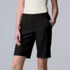 Women's Simply Vera Vera Wang City Pull-On Shorts -Simply Vera Vera Wang Shop 5513083 Vera Black