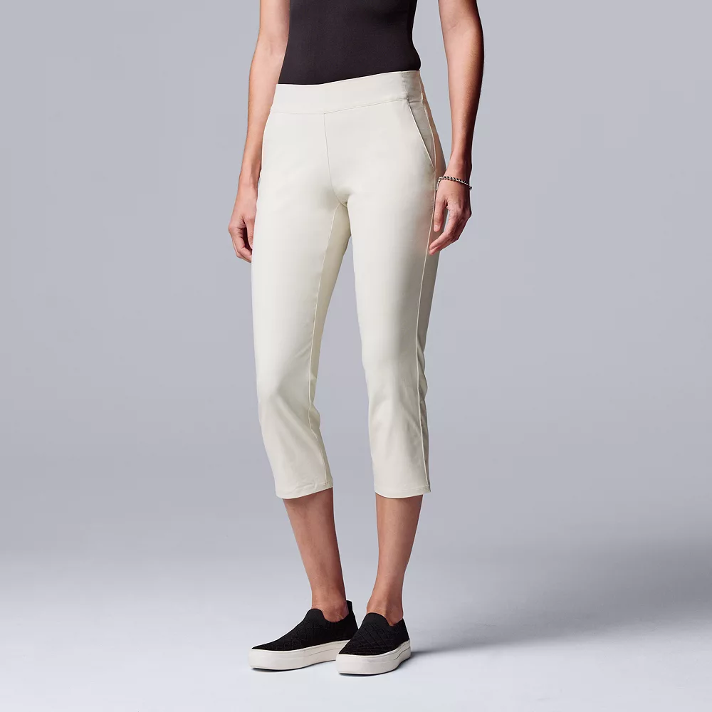Women's Simply Vera Vera Wang Simply Modern Capri Pants 4 Women's Simply Vera Vera Wang Simply Modern Capri Pants - Image 2