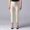 Plus Size Simply Vera Vera Wang Simply Modern Flat Front Capris -Simply Vera Vera Wang Shop 5516166 Chalk Hill