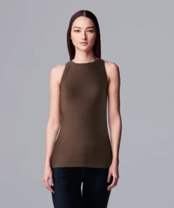 Simply Vera Vera Wang Essential Tank 19 Simply Vera Vera Wang Essential Tank -Simply Vera Vera Wang Shop 5518644 Beau Brown