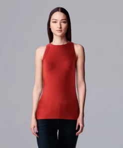 Simply Vera Vera Wang Essential Tank 24 Simply Vera Vera Wang Essential Tank -Simply Vera Vera Wang Shop 5518644 Red Kiss
