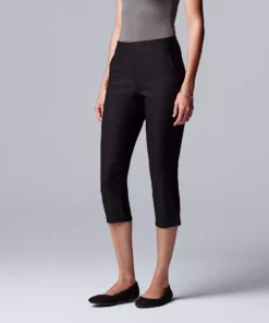 Petite Simply Vera Vera Wang Simply Modern Capri Pants 9 Petite Simply Vera Vera Wang Simply Modern Capri Pants -Simply Vera Vera Wang Shop 5522068 Vera Black