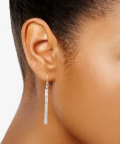 Simply Vera Vera Wang Silver Tone Cubic Zirconia Linear Drop Earrings -Simply Vera Vera Wang Shop 5553057 ALT