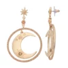 Simply Vera Vera Wang Gold Tone Simulated Crystal Moon Orbital Earrings -Simply Vera Vera Wang Shop 5553367