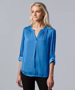 Simply Vera Vera Wang Shop 32 Petite Simply Vera Vera Wang Roll-Tab Popover Top