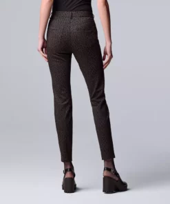 Women's Simply Vera Vera Wang High-Rise Ponte Skinny Pants -Simply Vera Vera Wang Shop 5573016 ALT