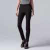 Petite Simply Vera Vera Wang Simply Modern Side-Stripe Skinny Pants 2 Petite Simply Vera Vera Wang Simply Modern Side-Stripe Skinny Pants -Simply Vera Vera Wang Shop 5581492 Vera Black