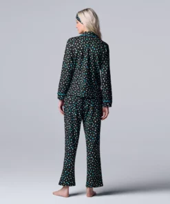 Women's Simply Vera Vera Wang Cozy 3-pc. Long Sleeve Pajama Set & Matching Headband -Simply Vera Vera Wang Shop 5582800 ALT