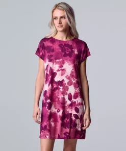 Women's Simply Vera Vera Wang Short Sleeve Sleepshirt