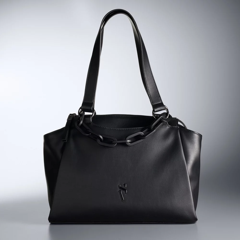 Simply Vera Vera Wang Extended Zip Tote Bag 3 Simply Vera Vera Wang Extended Zip Tote Bag