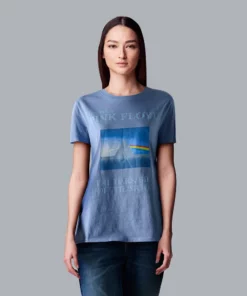 Women's Simply Vera Vera Wang Pink Floyd Tranquility Graphic Band Tee