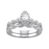 Simply Vera Vera Wang 14k White Gold 1/3 Carat T.W. Diamond Engagement Ring Set -Simply Vera Vera Wang Shop 5677739
