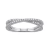 Simply Vera Vera Wang 14k White Gold 1/4 Carat Diamond Crisscross Wedding Ring -Simply Vera Vera Wang Shop 5677743