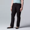 Petite Simply Vera Vera Wang Simply Modern Bootcut Pants -Simply Vera Vera Wang Shop 5697972 Vera Black