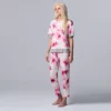 Women's Simply Vera Vera Wang Short Sleeve Pajama Top & Cropped Pajama Pants Sleep Set 1 Women's Simply Vera Vera Wang Short Sleeve Pajama Top & Cropped Pajama Pants Sleep Set -Simply Vera Vera Wang Shop 5702040 Lt Pink Floral