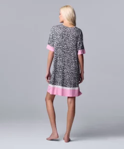 Women's Simply Vera Vera Wang Short Sleeve Sleepshirt 7 Women's Simply Vera Vera Wang Short Sleeve Sleepshirt -Simply Vera Vera Wang Shop 5702042 ALT