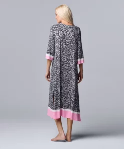 Women's Simply Vera Vera Wang 3/4 Sleeve Maxi Caftan -Simply Vera Vera Wang Shop 5702045 ALT