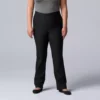 Plus Size Simply Vera Vera Wang Simply Modern Bootcut Pants -Simply Vera Vera Wang Shop 5702964 Black