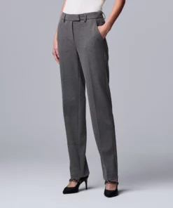 Women's Simply Vera Vera Wang High-Rise Slim Straight Pants -Simply Vera Vera Wang Shop 5750807 ALT4