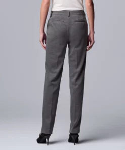 Women's Simply Vera Vera Wang High-Rise Slim Straight Pants -Simply Vera Vera Wang Shop 5750807 ALT5