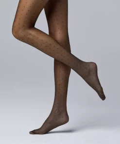 Women's Simply Vera Vera Wang Pin Dot Sheer 30D Tights -Simply Vera Vera Wang Shop 5799574 ALT