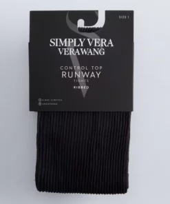 Women's Simply Vera Vera Wang Control Top Ribbed Tights -Simply Vera Vera Wang Shop 5799576 ALT2