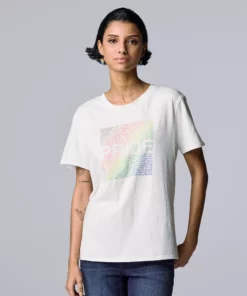 Women's Simply Vera Vera Wang Pride Graphic Tee