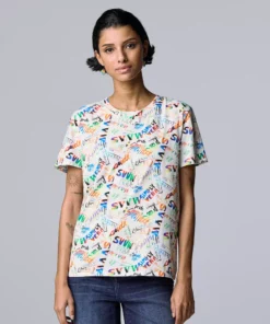 Women's Simply Vera Vera Wang Pride Graphic Tee