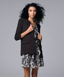Women's Simply Vera Vera Wang Ruffle Shirt Dress 13 Women's Simply Vera Vera Wang Ruffle Shirt Dress -Simply Vera Vera Wang Shop 5836918 ALT4