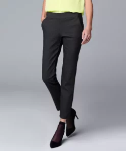 Women's Simply Vera Vera Wang Pull-On Ankle Pants -Simply Vera Vera Wang Shop 5840315 Diamond Texture