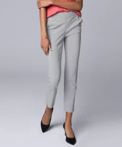 Women's Simply Vera Vera Wang Pull-On Ankle Pants -Simply Vera Vera Wang Shop 5840315 Melange