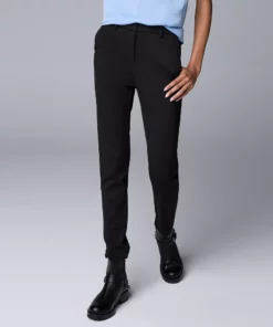 Women's Simply Vera Vera Wang High-Waist Skinny Ankle Pants -Simply Vera Vera Wang Shop 5878388 Vera Black