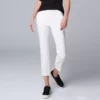 Petite Simply Vera Vera Wang Pull-On Ankle Pants -Simply Vera Vera Wang Shop 5879736 Modern White