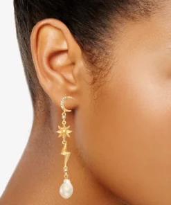 Simply Vera Vera Wang Gold Tone Simulated Pearl Celestial Drop Earrings -Simply Vera Vera Wang Shop 5892981 ALT