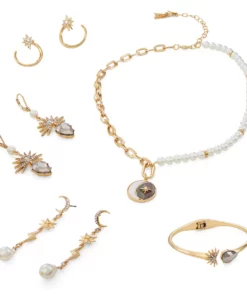 Simply Vera Vera Wang Gold Tone Simulated Pearl Celestial Drop Earrings -Simply Vera Vera Wang Shop 5892981 ALT9